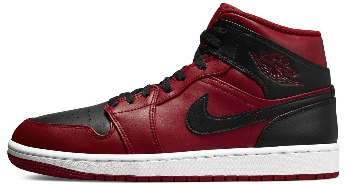 jordan red mid
