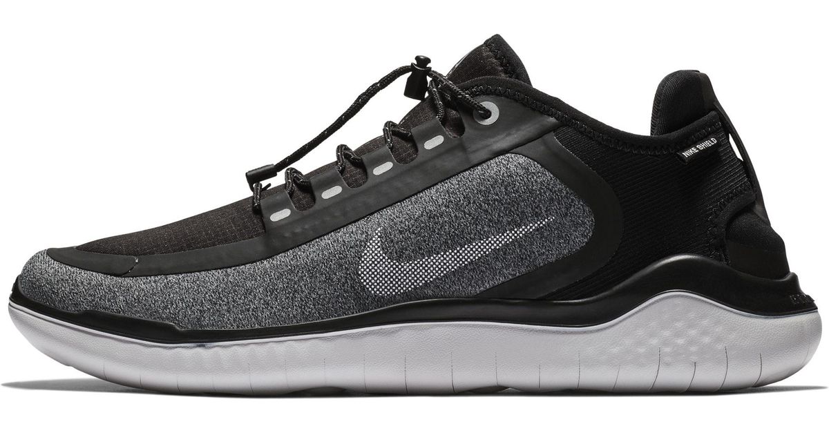 Nike Free Rn 2018 Shield Water-repellent Running Shoe in Black for Men - Lyst