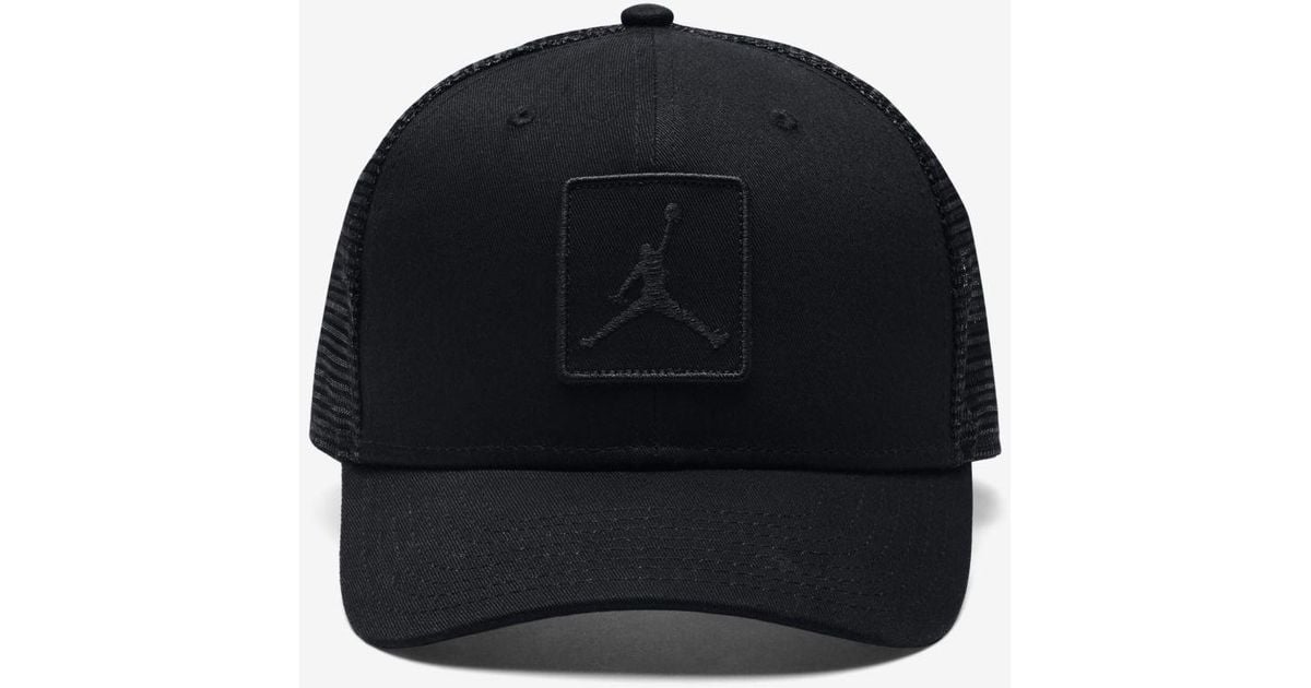 Nike Jordan Jumpman Classic99 Trucker Adjustable Hat in Black for Men | Lyst