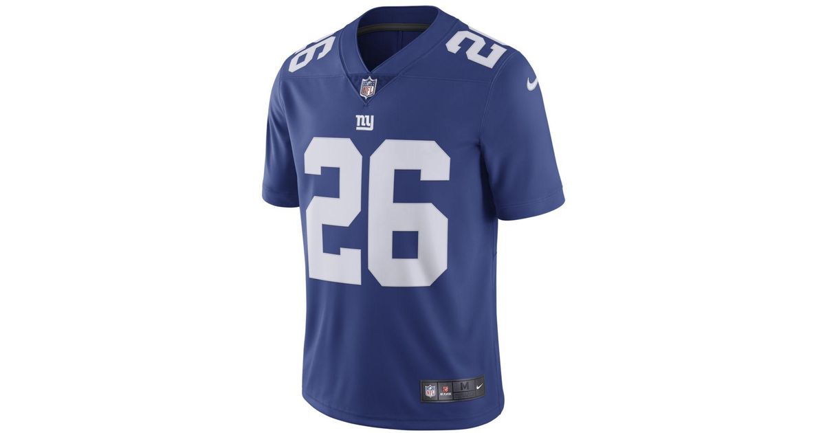Nike Nfl New York Giants Vapor Untouchable (saquon Barkley) Limited Football Jersey in Blue for