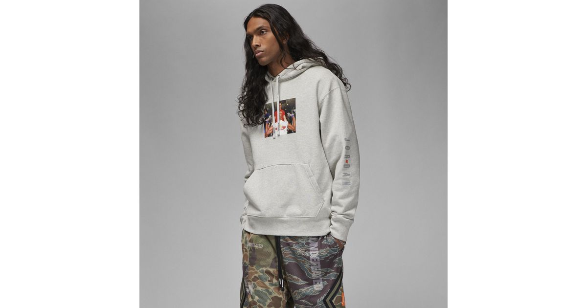mens grey jordan hoodie