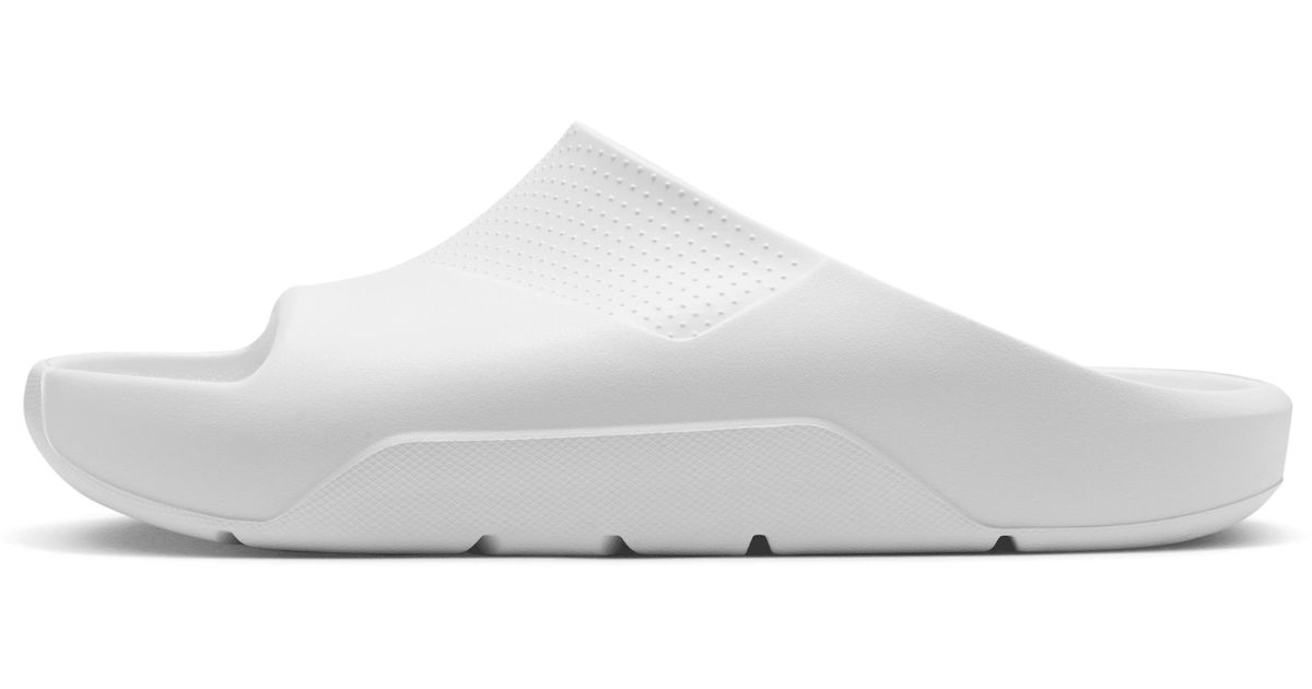 Nike Jordan Post Slides In White, for Men | Lyst