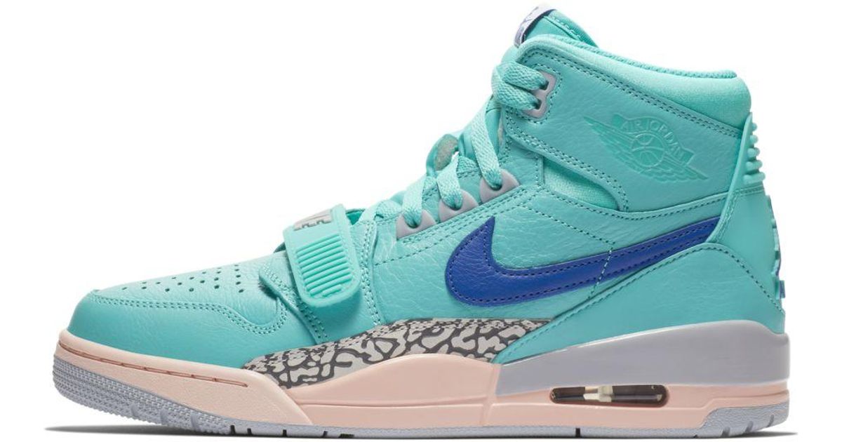 Nike Leather Air Jordan Legacy 312 Shoe In Blue For Men Lyst Nike Leather Air Jordan Legacy 312 Shoe In Blue For Men Lyst
