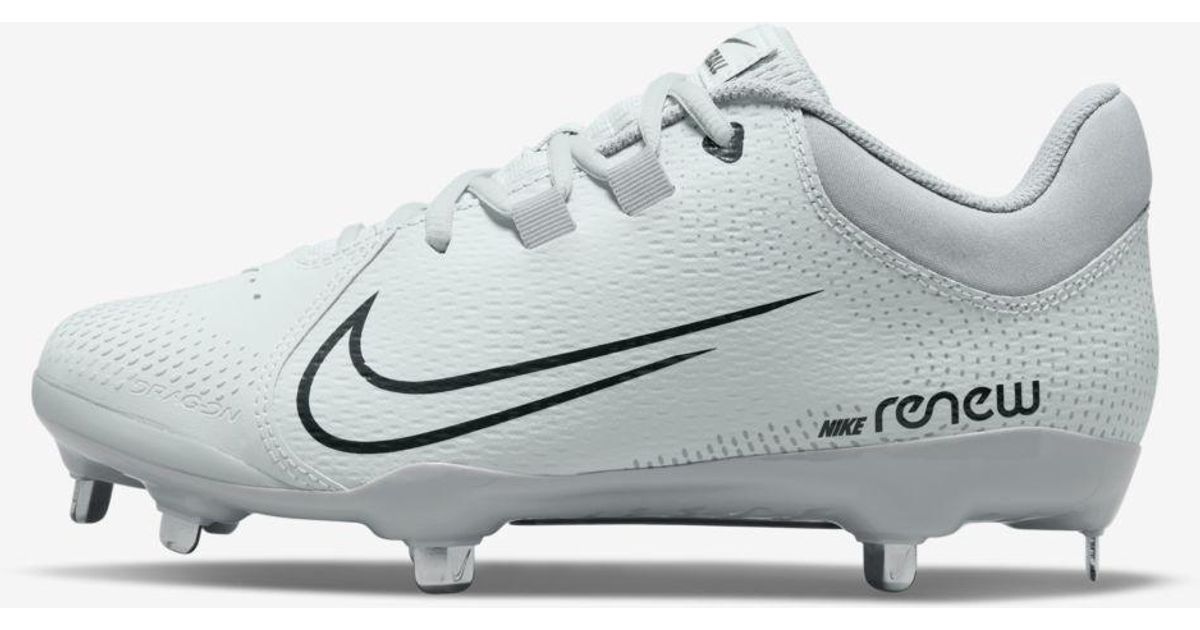 Nike Hyperdiamond 4 Pro Softball Cleats in Gray Lyst