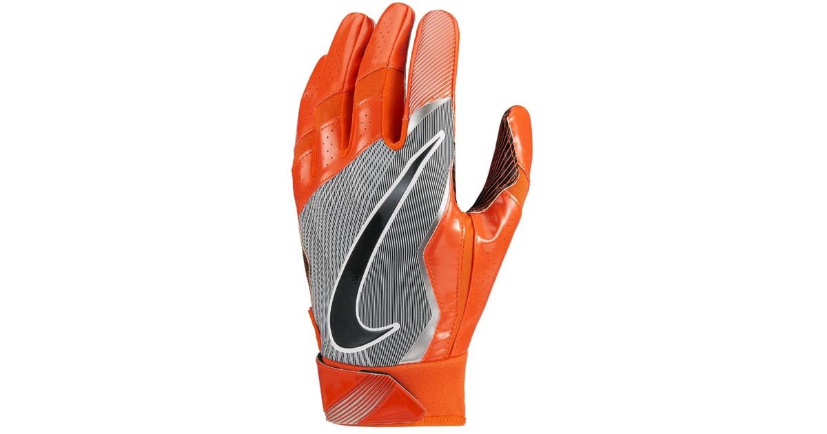 nike orange football gloves