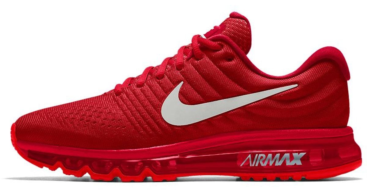 Nike Air Max 2017 Id Women's Running Shoe in Red | Lyst