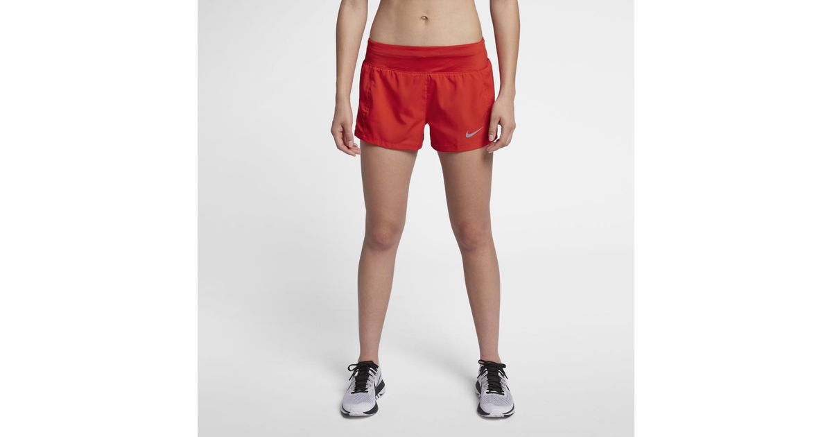 red nike running shorts womens
