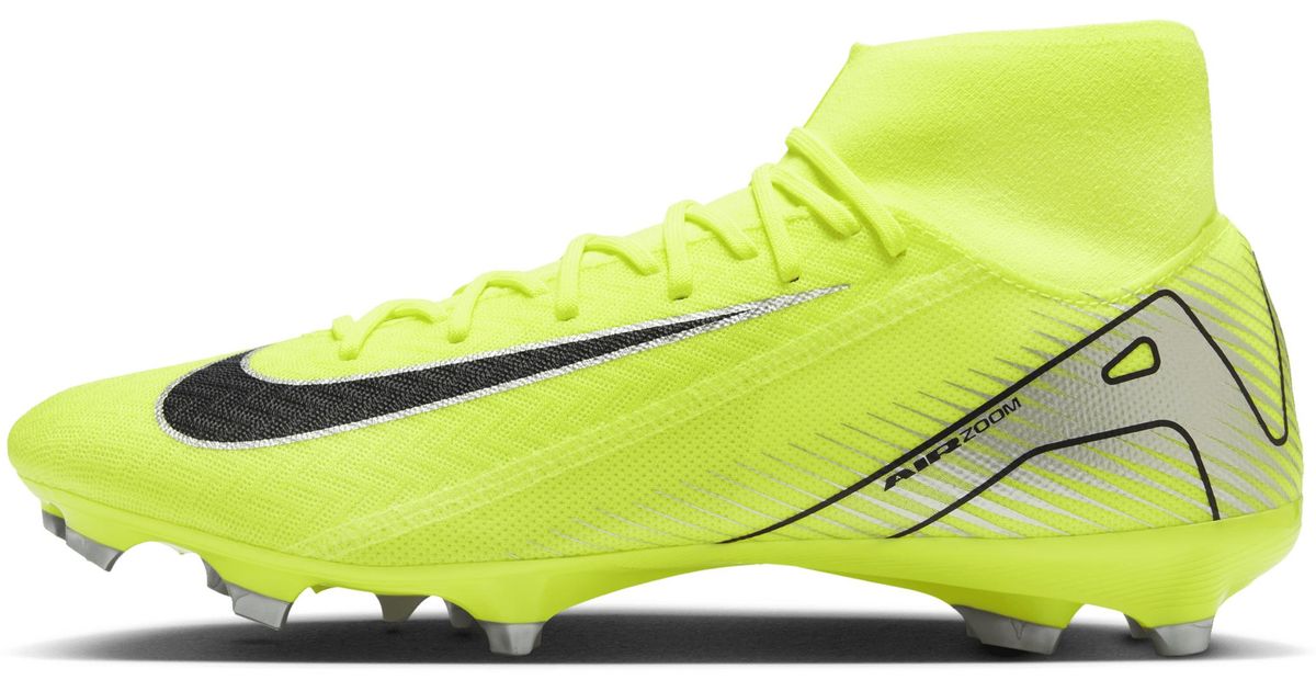 Nike Mercurial Superfly 10 Academy Mg HighTop Football Boot in Yellow