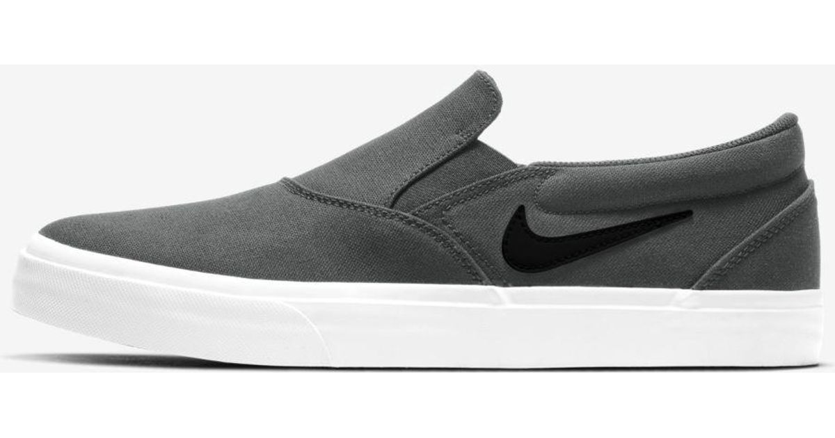 Nike Canvas Sb Charge Slip Skate Shoe (iron Grey) - Clearance Sale in Iron  Grey,Iron Grey,White,Black (Gray) for Men | Lyst