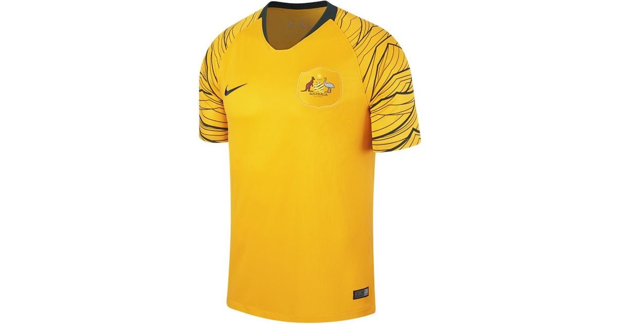 nike yellow soccer jersey