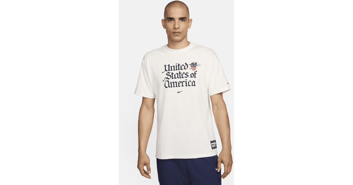 Nike Usa Premium Essential T-Shirt in White for Men | Lyst