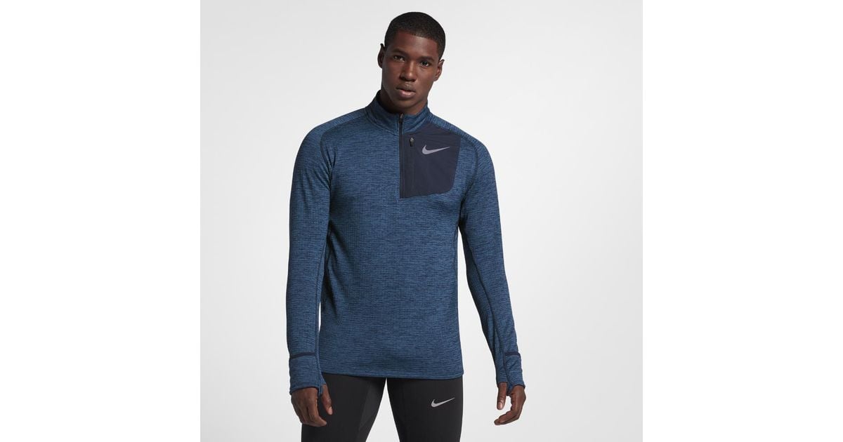 Nike Therma Sphere Element Men's Long Sleeve Half-zip Running Top in Blue  for Men | Lyst