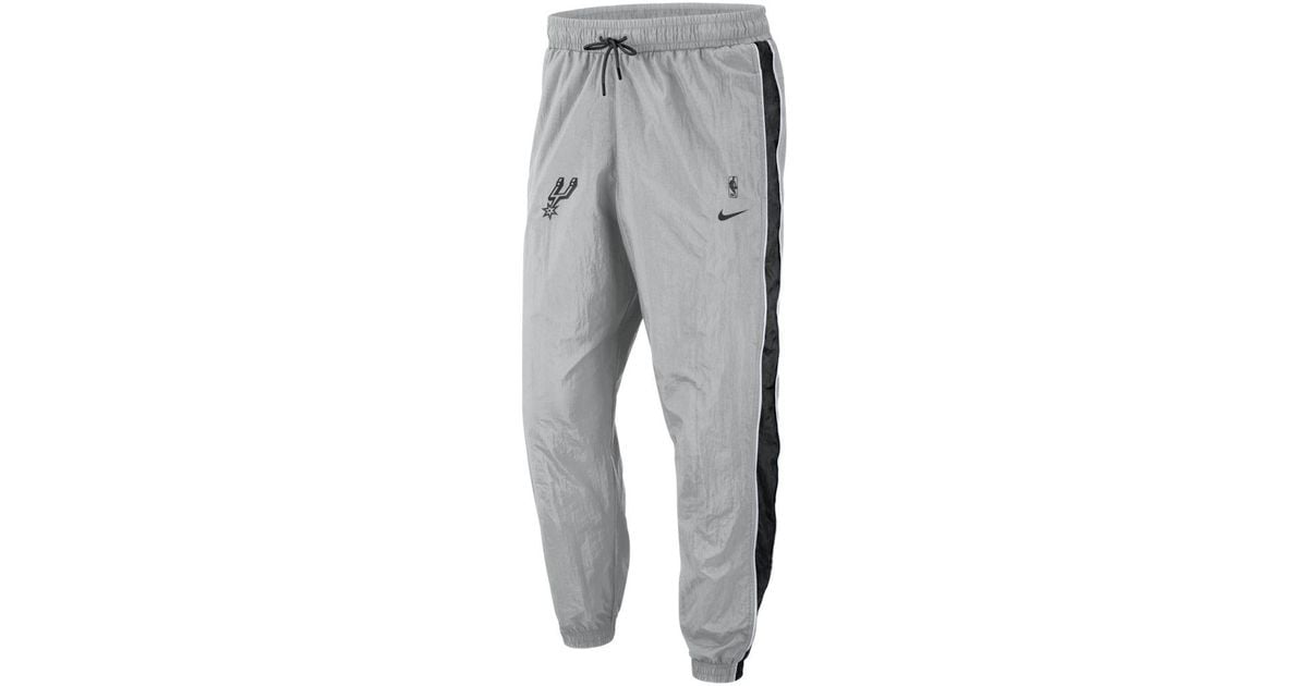Nike Synthetic San Antonio Spurs Nba Tracksuit Pants in Gray for Men | Lyst