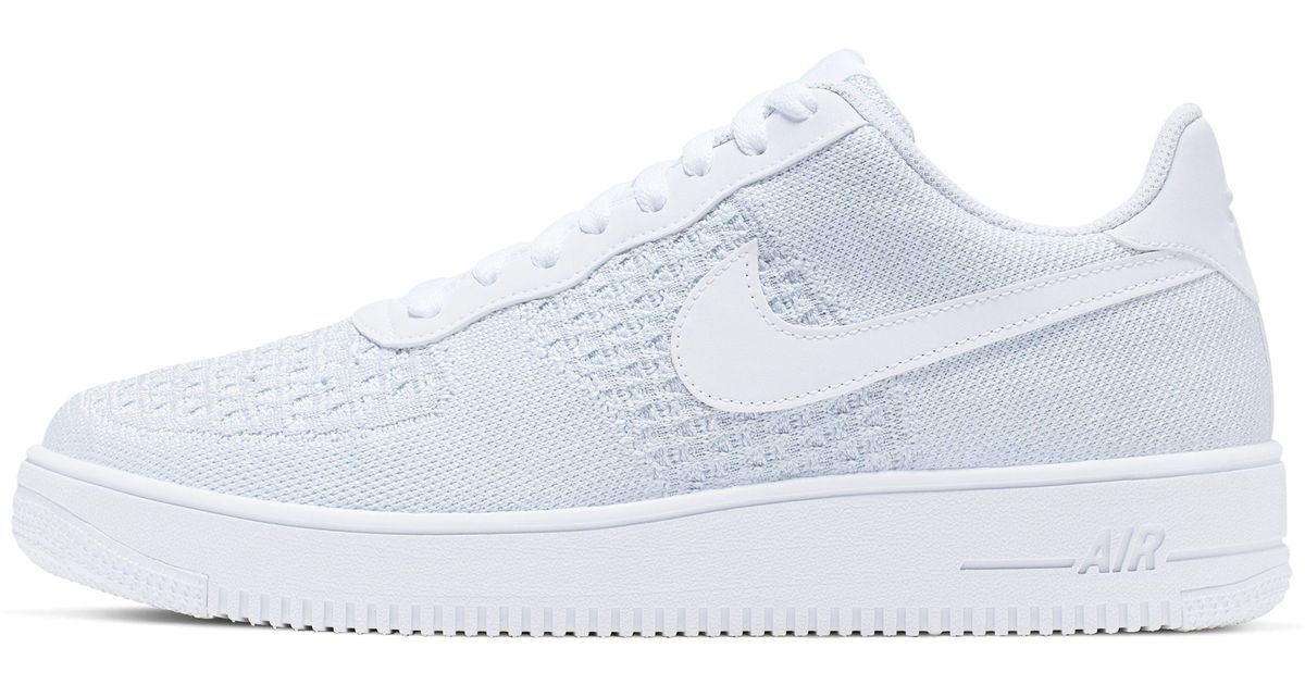 Nike Rubber Air Force 1 Flyknit 2.0 in White for Men - Lyst