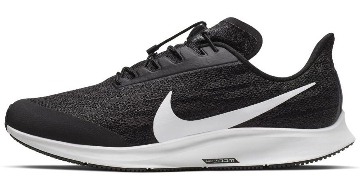 Nike Pegasus 36 Flyease (extra Wide) Running Shoe in Black for Men | Lyst