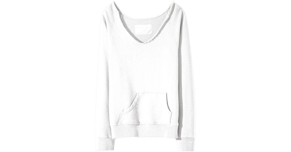 nili lotan tiara v neck sweatshirt
