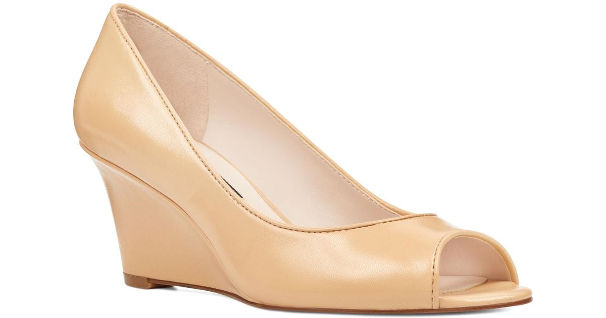 Nine west relaxxin peep toe wedges Clearance
