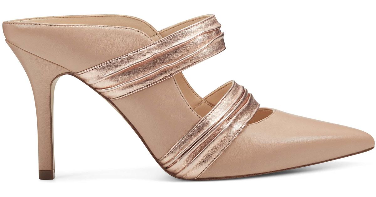 nine west rose gold heels