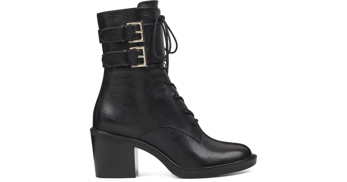 nine west callah lace up booties