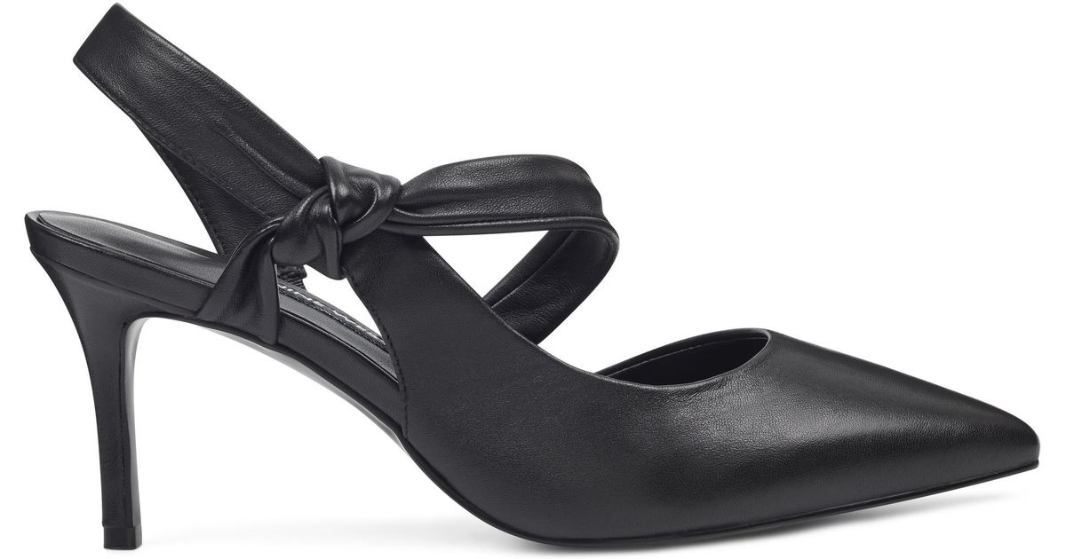 mamelu knotted slingback pumps