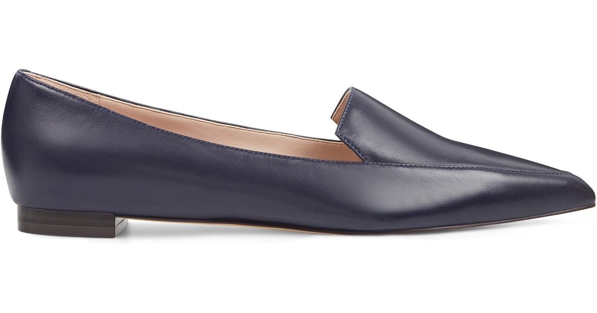 leather smoking flats