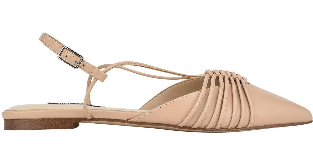aida slingback pointy toe flats