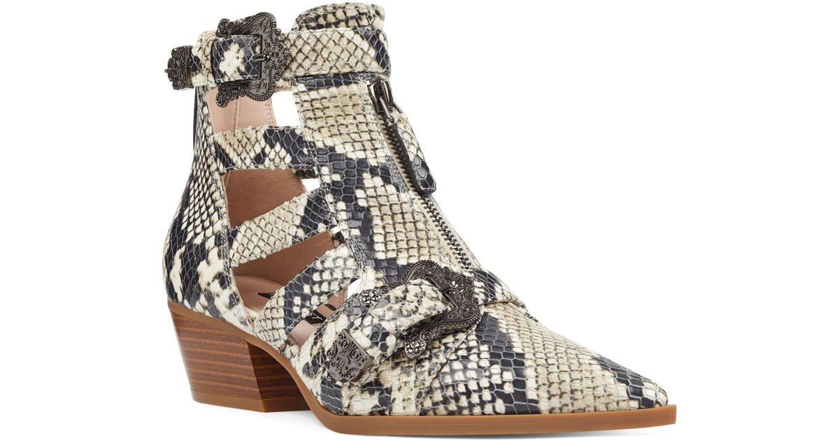 Nine west snake booties best sale