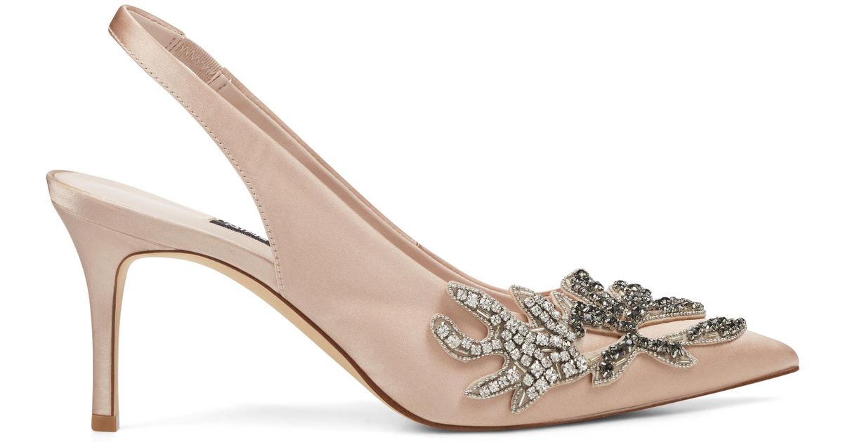 mathias embellished slingback pumps