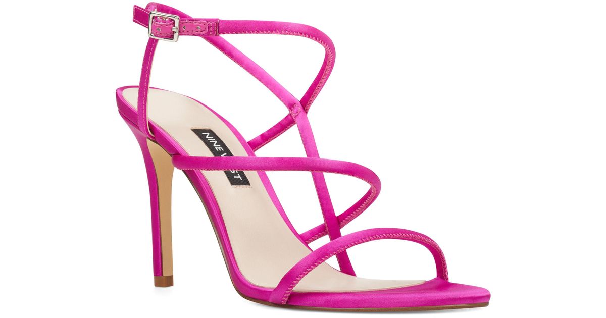 pink strappy sandals