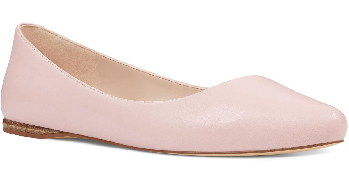 nine west pink flats