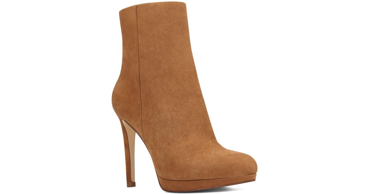 nine west quanette platform booties