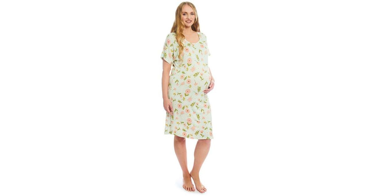 Maternity Rosa Everly Grey Rosa Maternity/Nursing Hospital Gown in Pink | Lyst