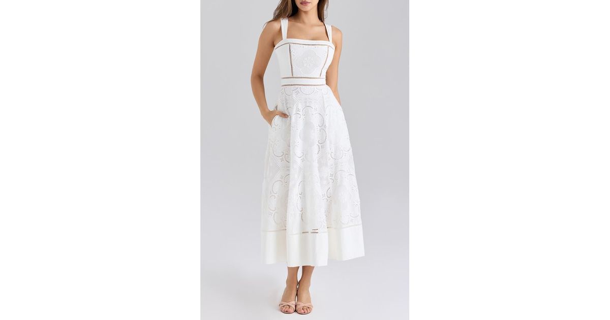 knee length dresses for ladies House of CB 'Lady' Midi Dress – HONEY HIRE BOUTIQUE