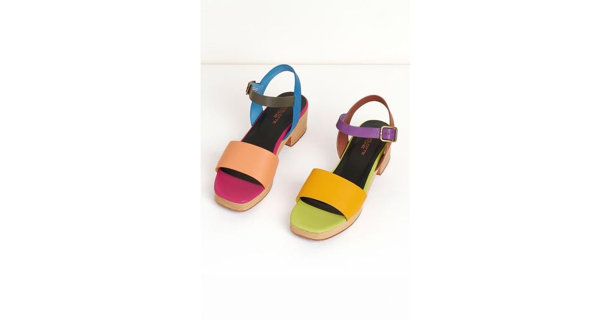 Sandales Slides Charlotte Stone Noires Avec Motif Cheveux De Poney - Taille 8