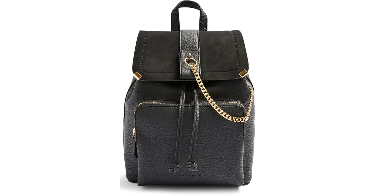 topshop leather backpack