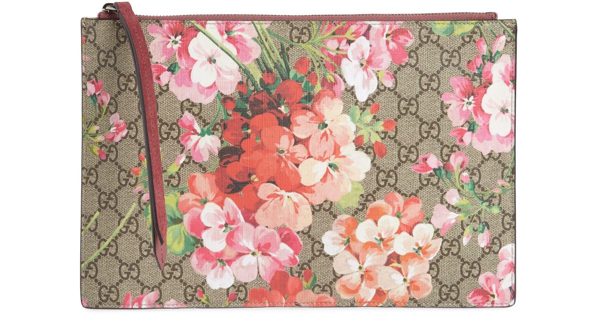 gucci blooms large pouch
