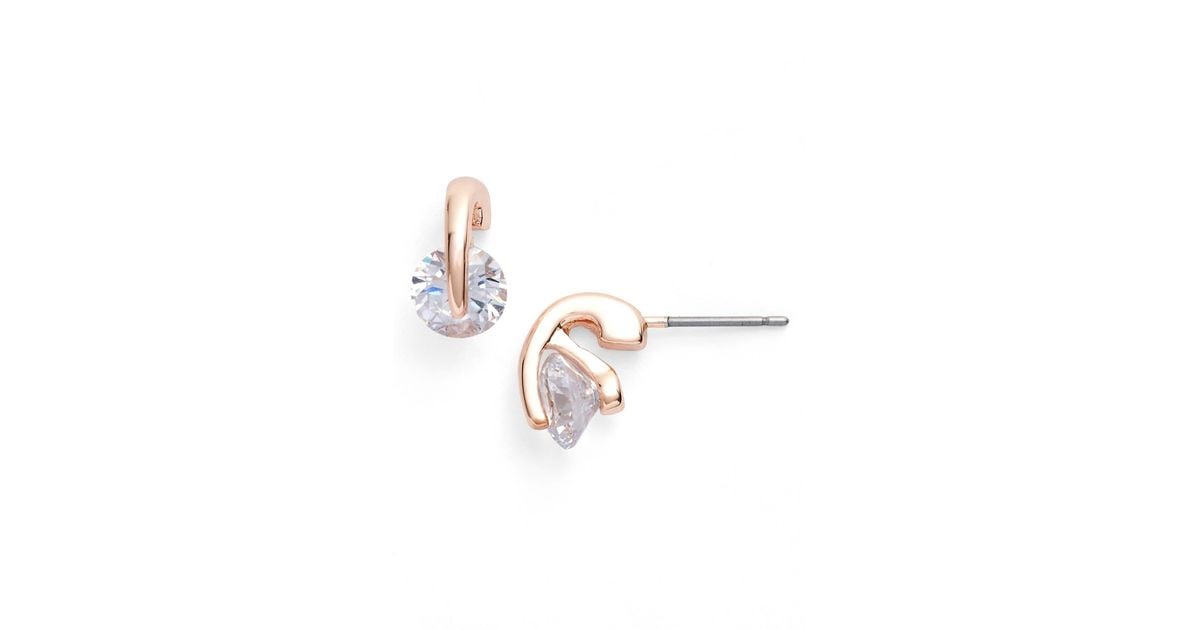 givenchy rose gold stud earrings
