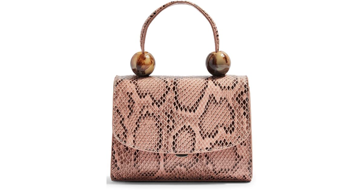 snake print mini bag