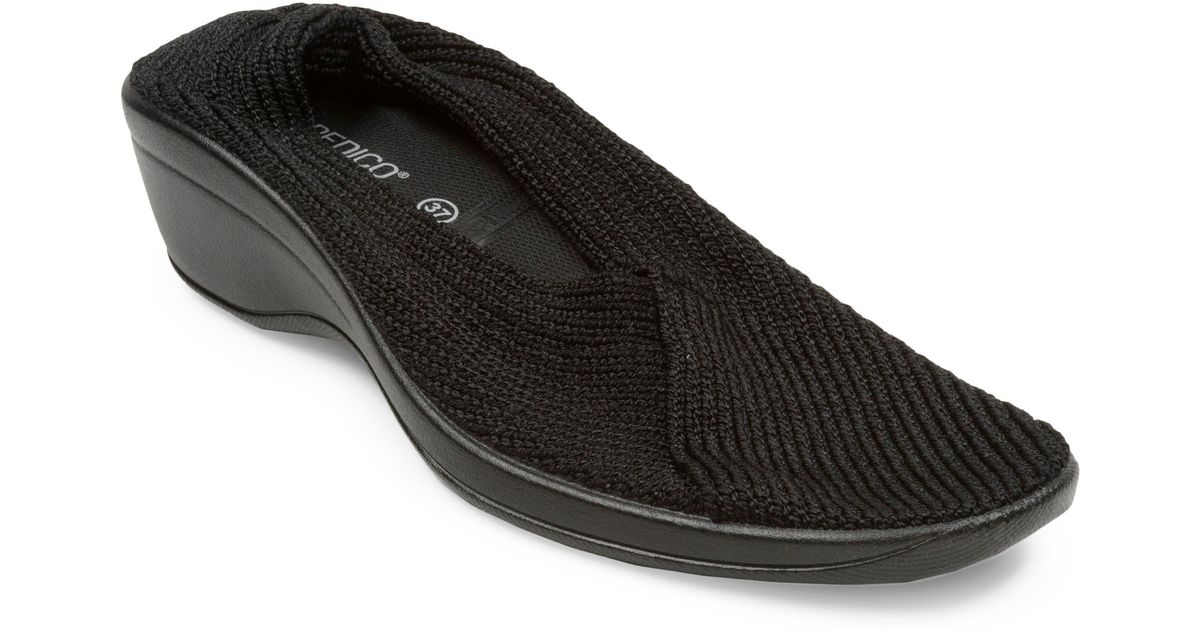 Arcopedico Mailu Wedge Knit Shoe in Black Lyst