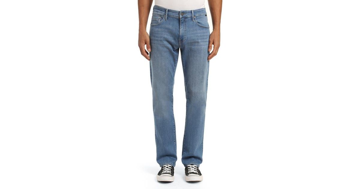 Mavi Zach Straight Leg Jeans in Blue for Men | Lyst