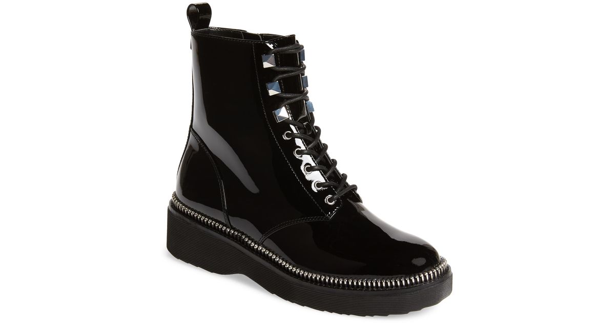 michael michael kors haskell glitter combat boot