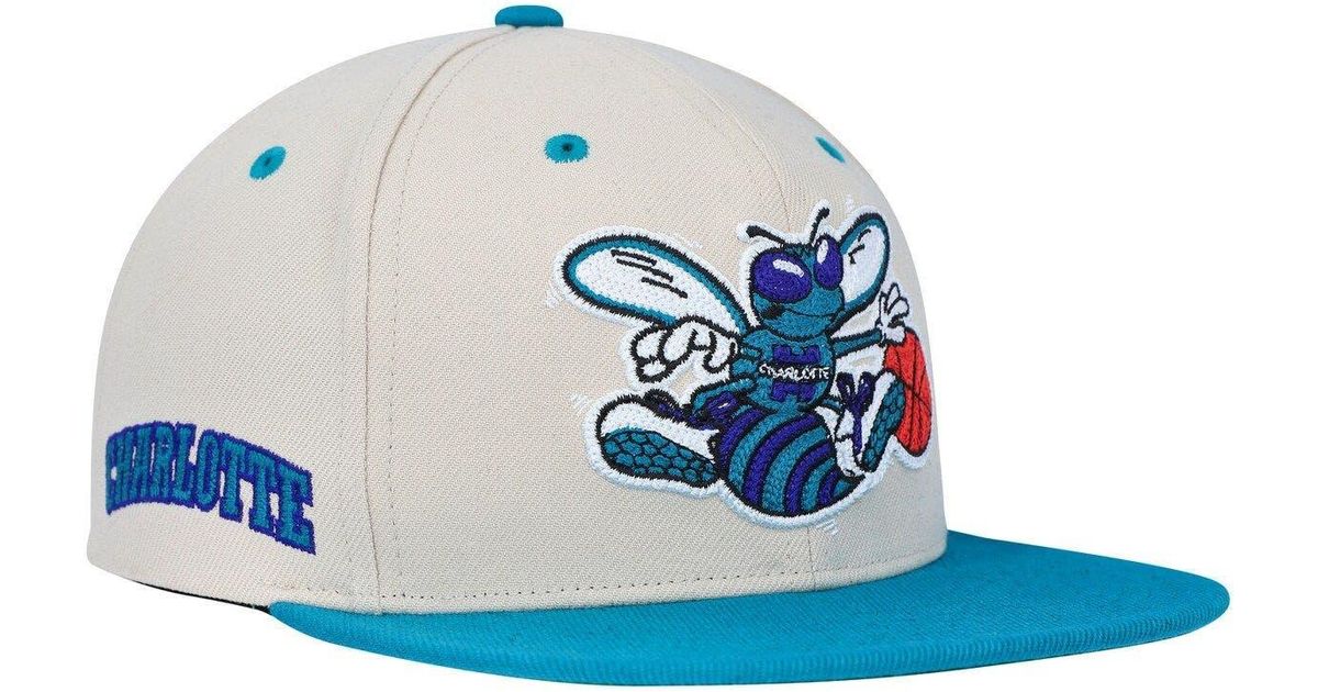 Mitchell & Ness /teal Charlotte Hardwood Classics 2tone Chainstitch Snapback Hat At
