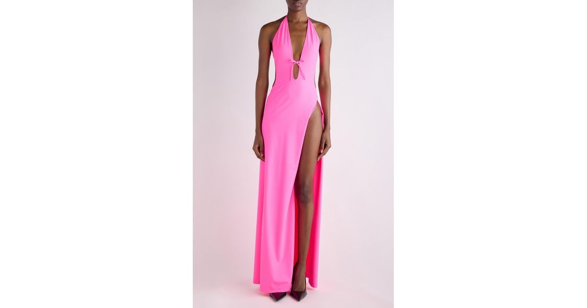 Balenciaga Tucked-In Swimwear Dress in Pink | Lyst