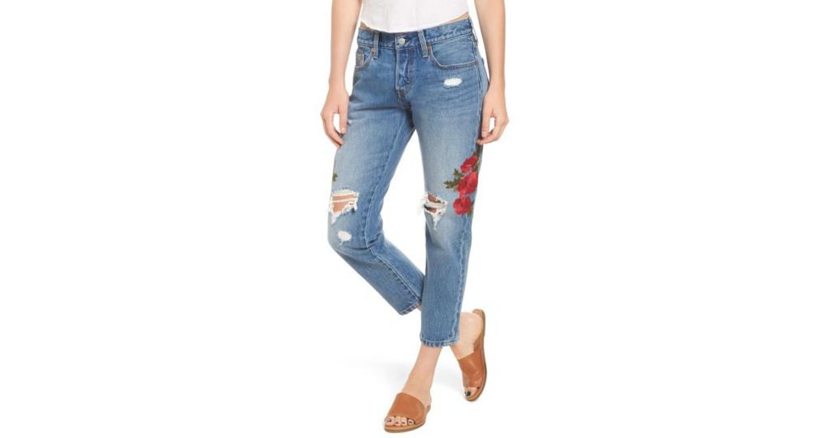 levi's 501 cropped taper