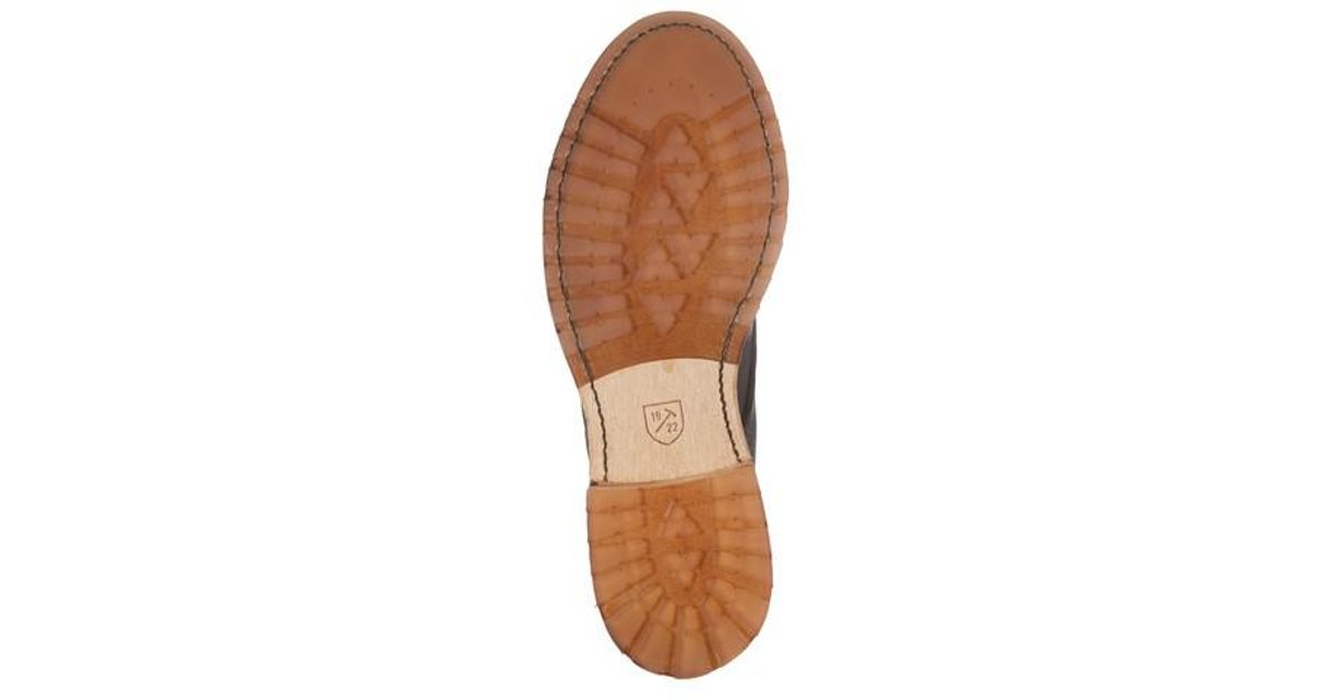 caen cap toe suede boot