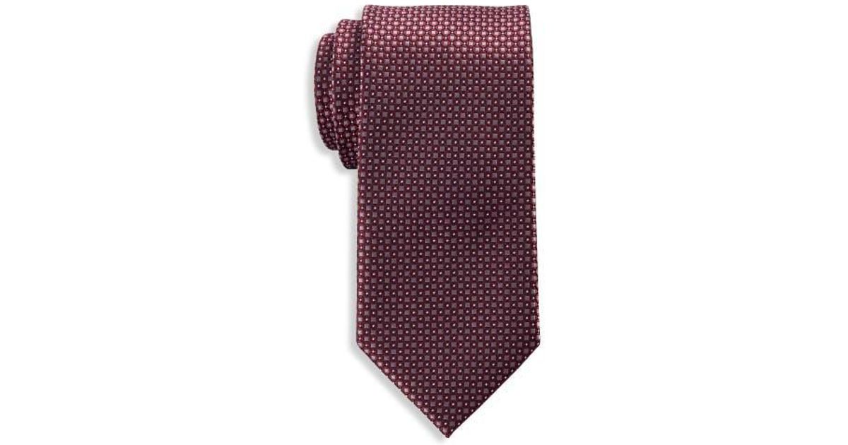 Pattern Dxl Oak Hill by DXL Big & Tall Diamond Patterned Tie in Purple for Men | Lyst