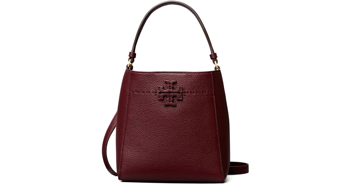 mcgraw embossed small bucket bag