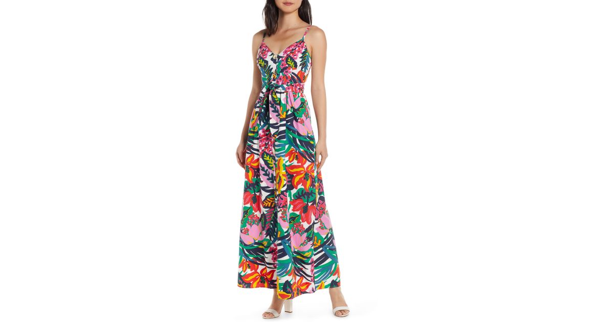 j crew floral spaghetti strap maxi dress