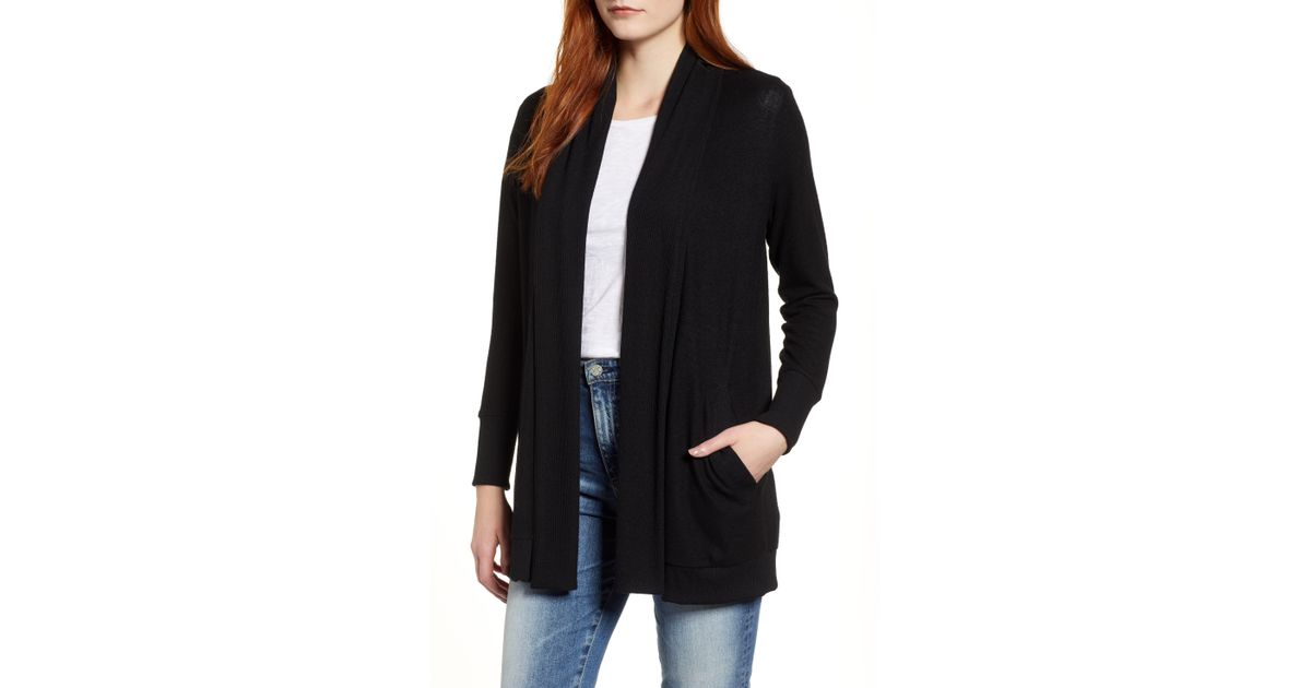 gibson cozy ribbed cardigan