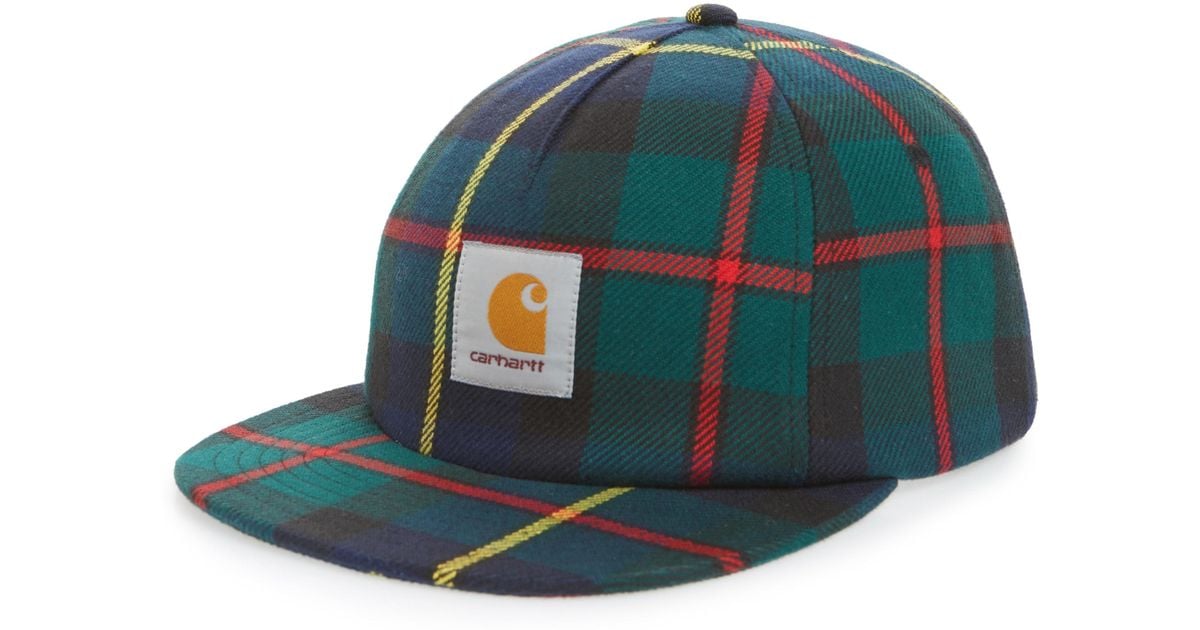 plaid carhartt hat